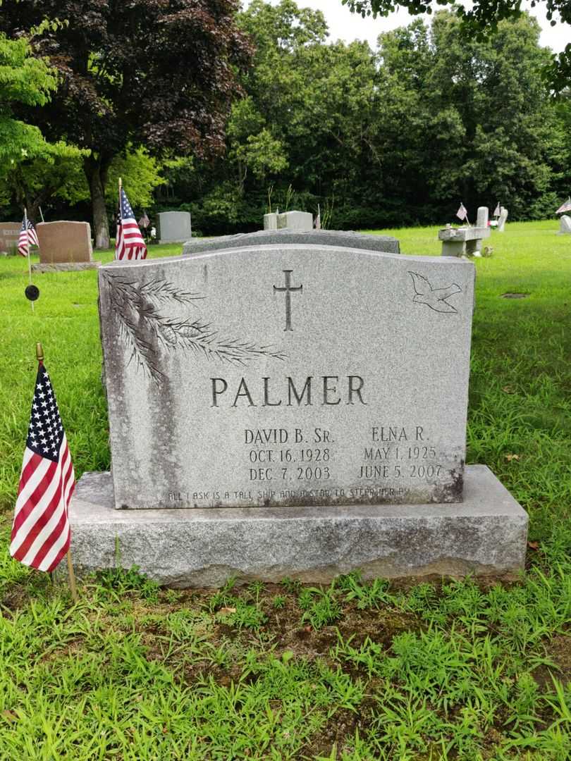 Elna R. Palmer's grave. Photo 1