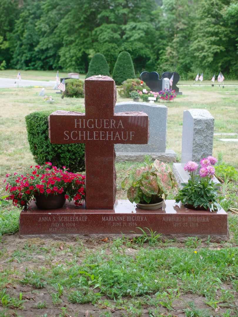 Anna S. Schleehauf's grave. Photo 1