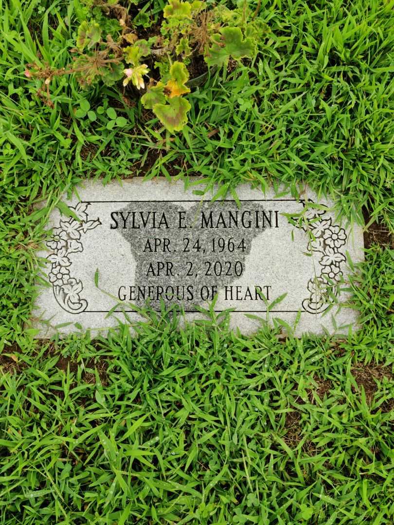 Sylvester N. Mangini's grave. Photo 1