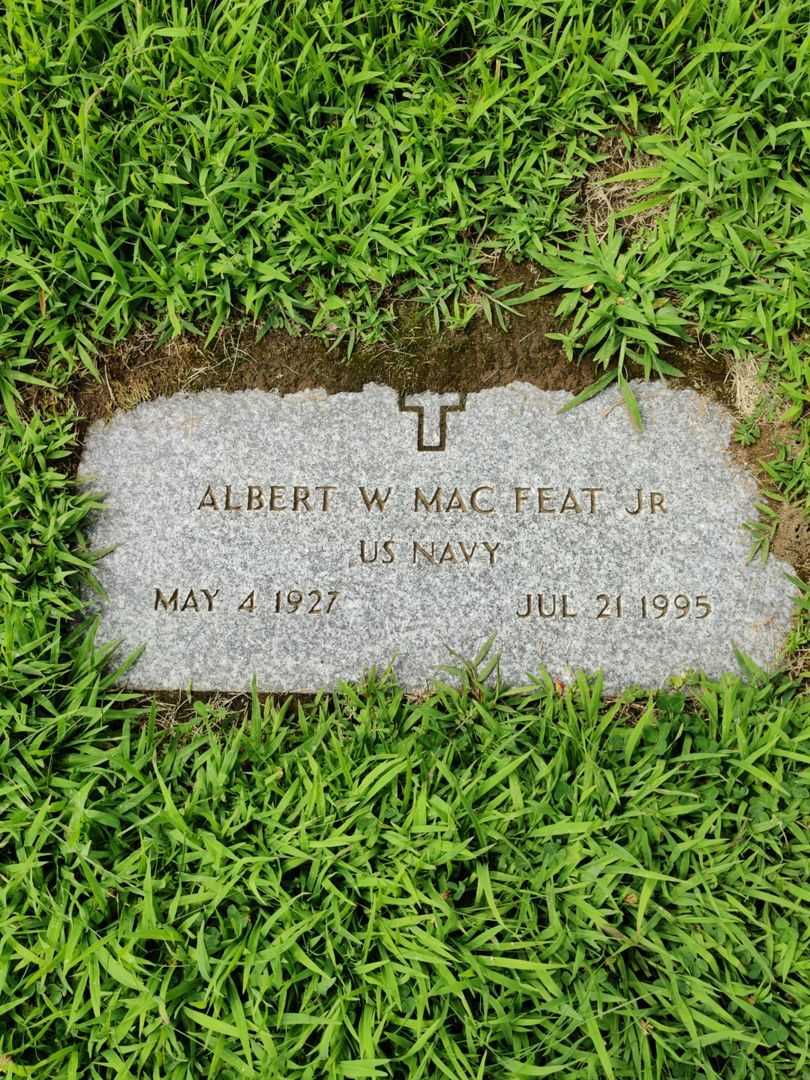 Albert William MacFeat's grave. Photo 3