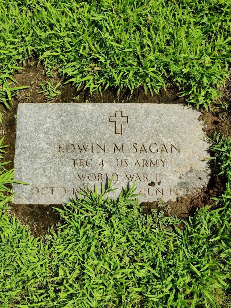 Edwin M. Sagan's grave. Photo 3