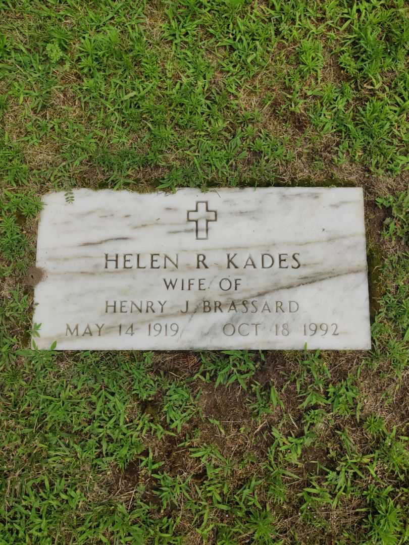 Helen R. Kades Brassard's grave. Photo 1