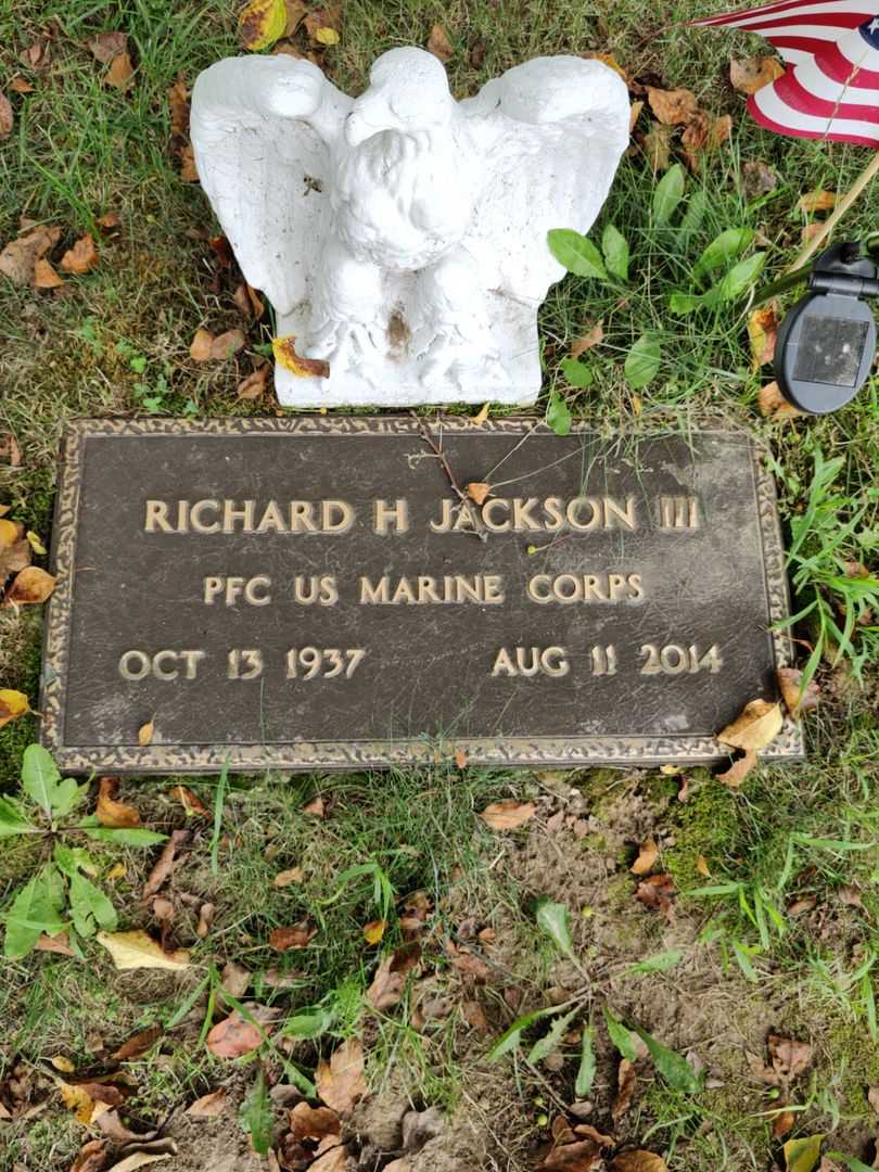 Richard H. Jackson Third's grave. Photo 1
