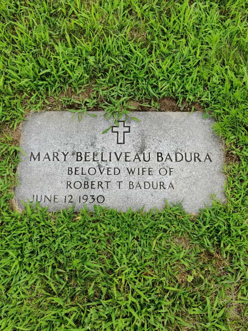 Mary Belliveau Badura's grave. Photo 3