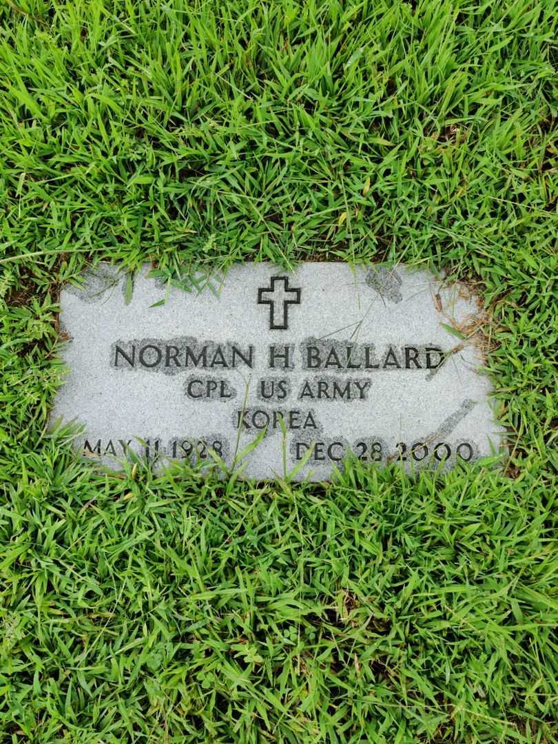 Norman H. Ballard's grave. Photo 3