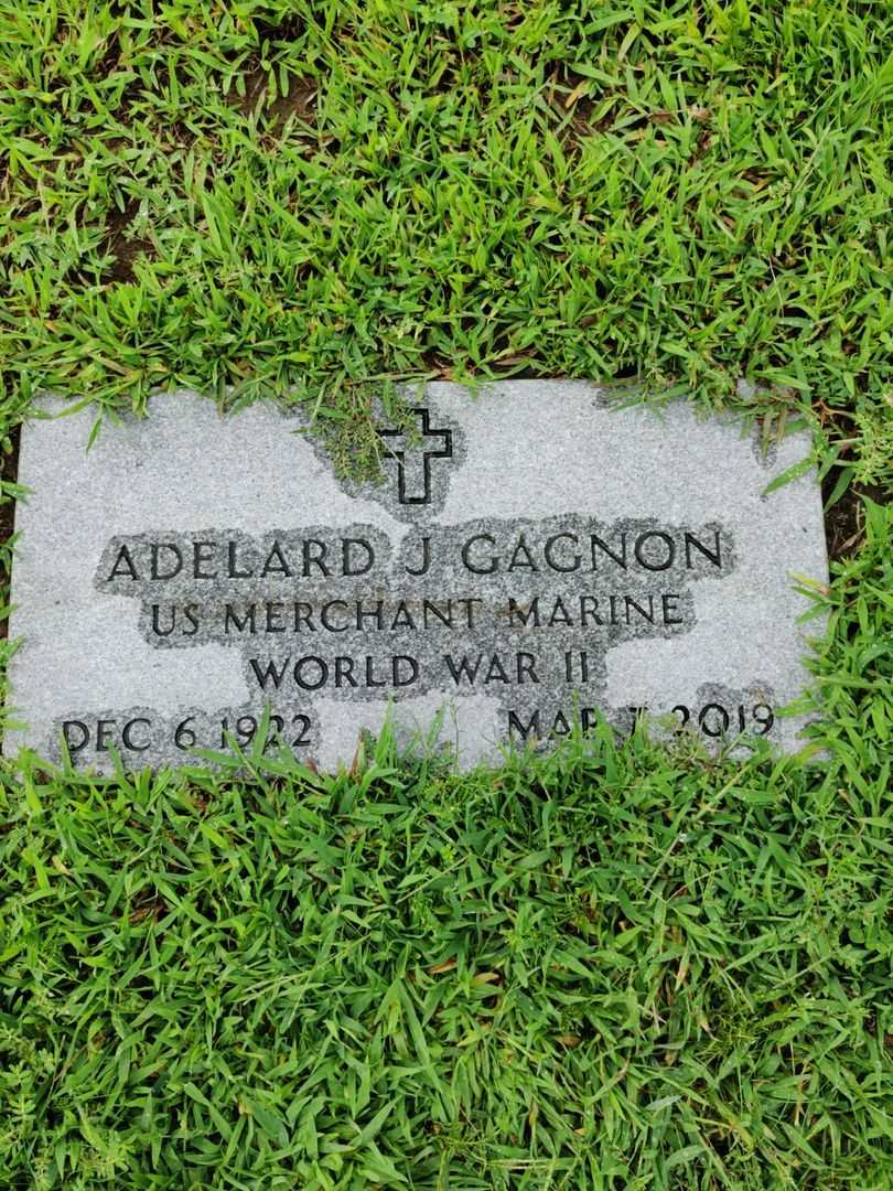 Adelard J. Gagnon's grave. Photo 3