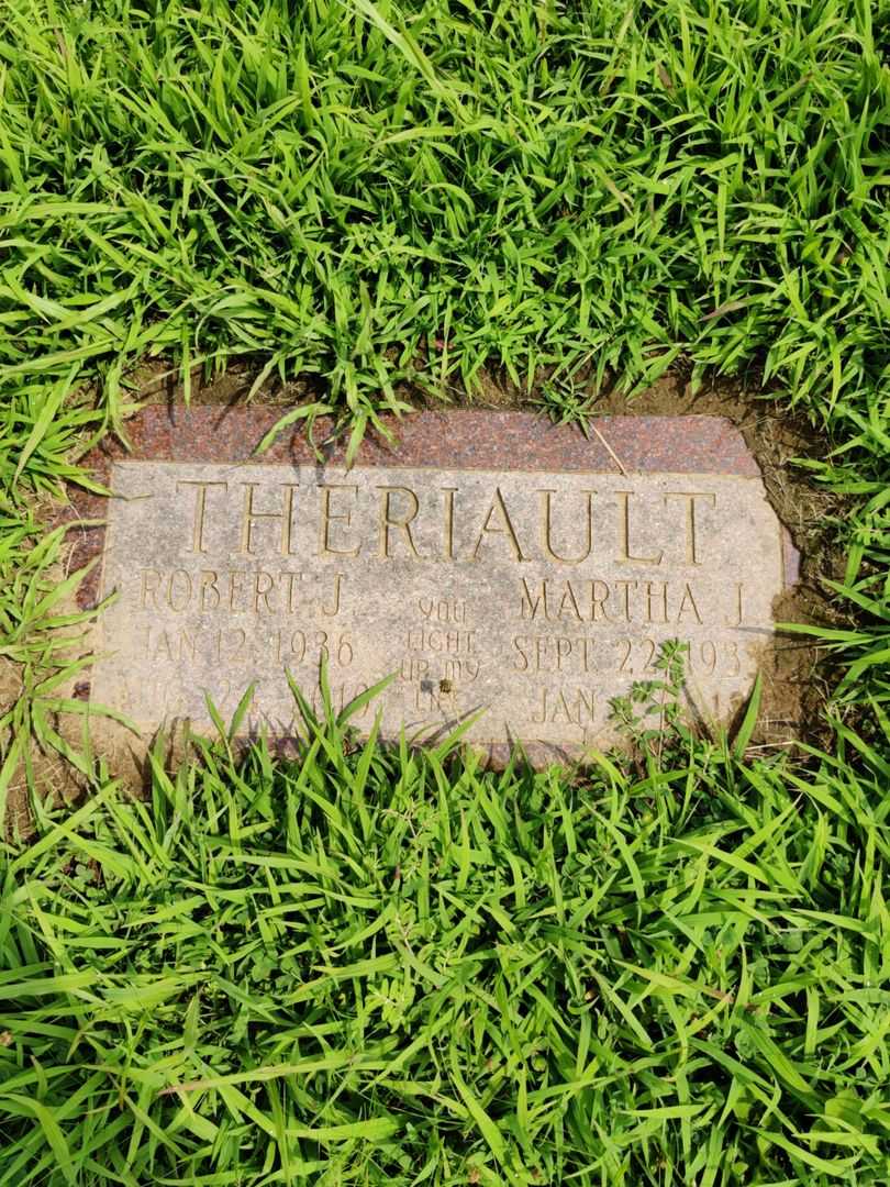 Martha J. Theriault's grave. Photo 1