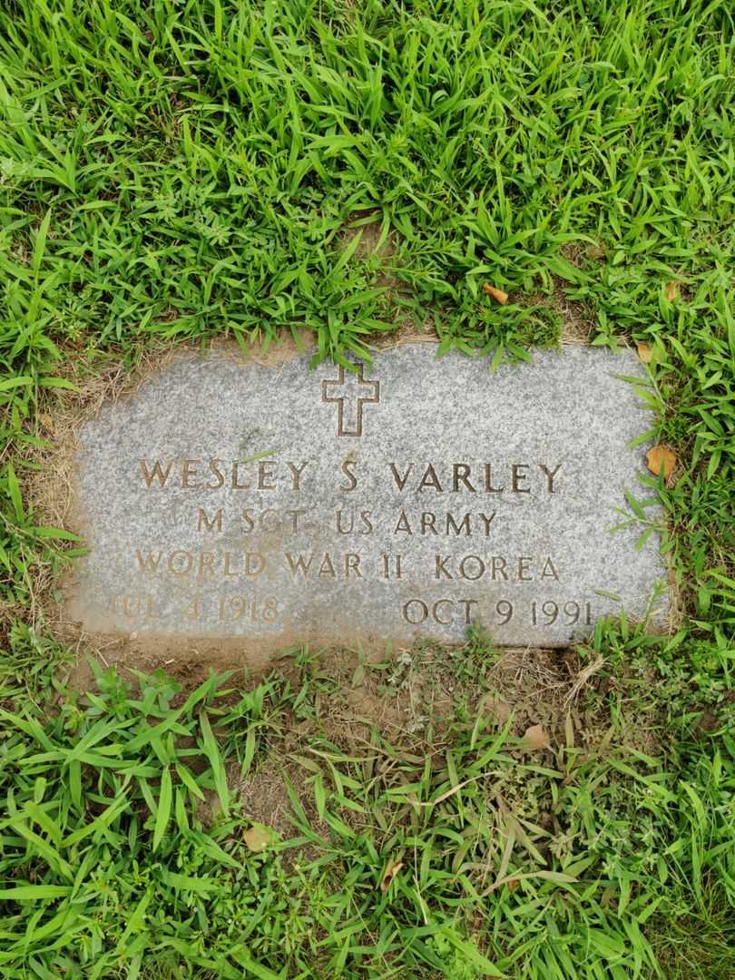 Wesley S. Varley's grave. Photo 1