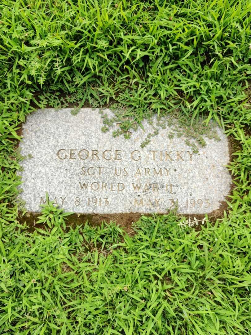 George G. Tikky's grave. Photo 3