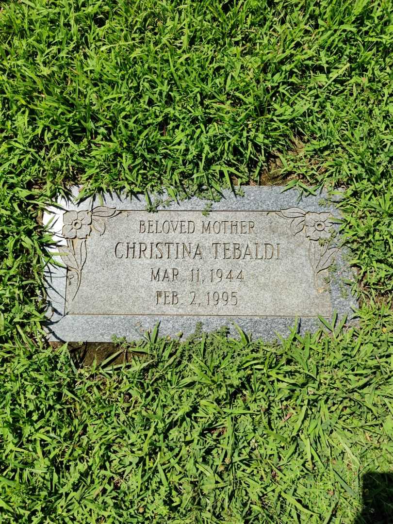 Christina Tebaldi's grave. Photo 1