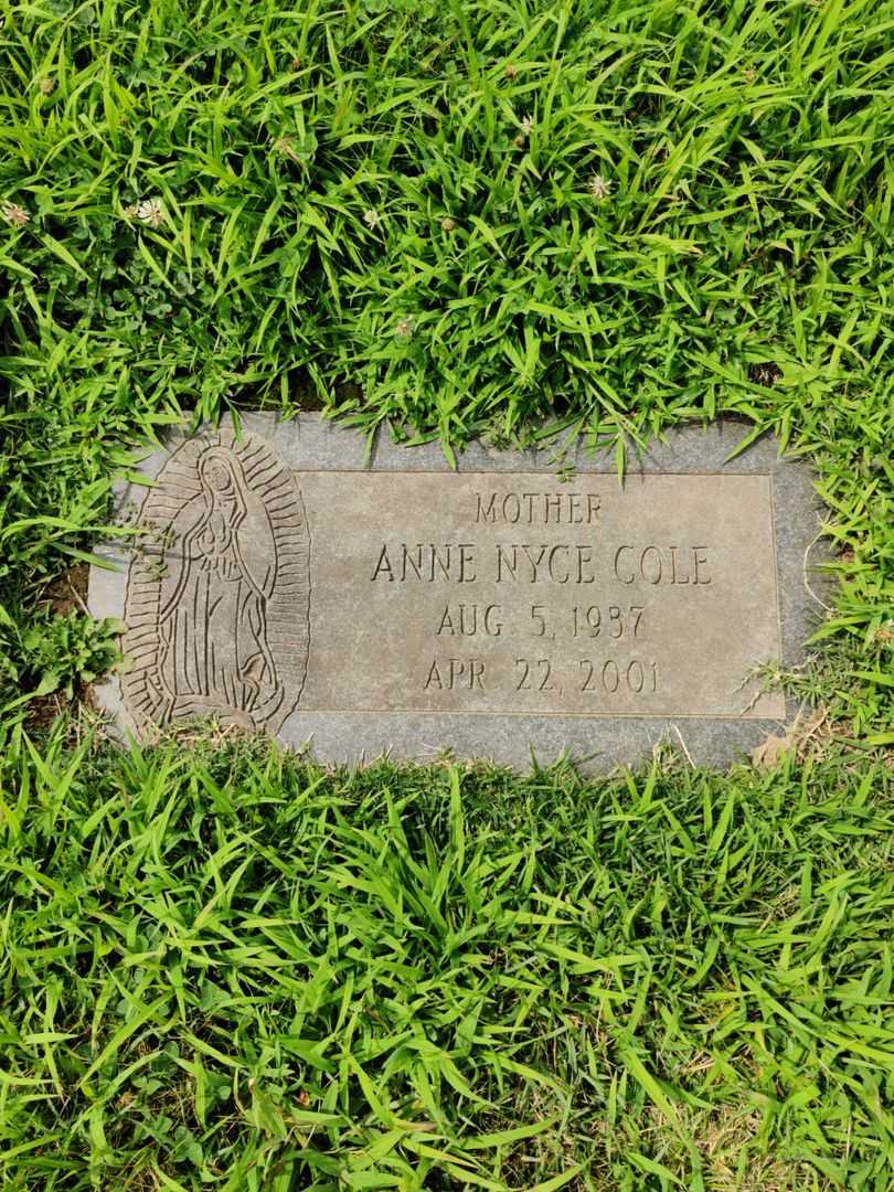 Anne Nyce Cole's grave. Photo 1