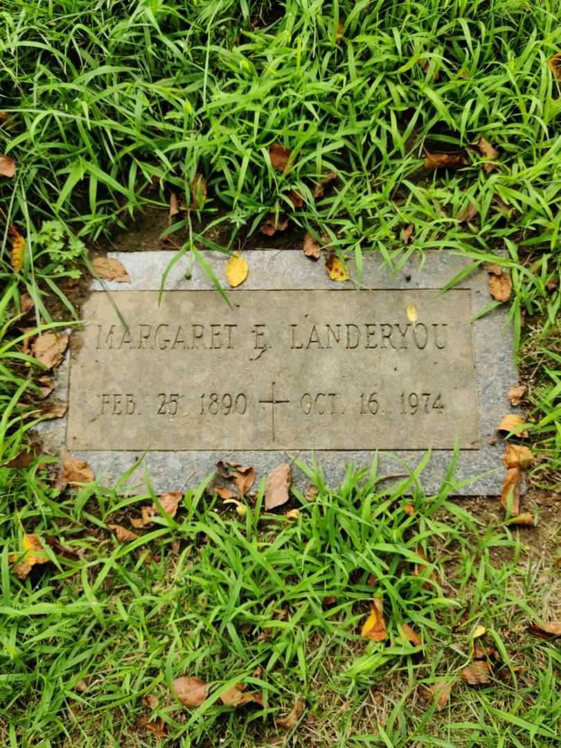 Margaret E. Landeryou's grave. Photo 1