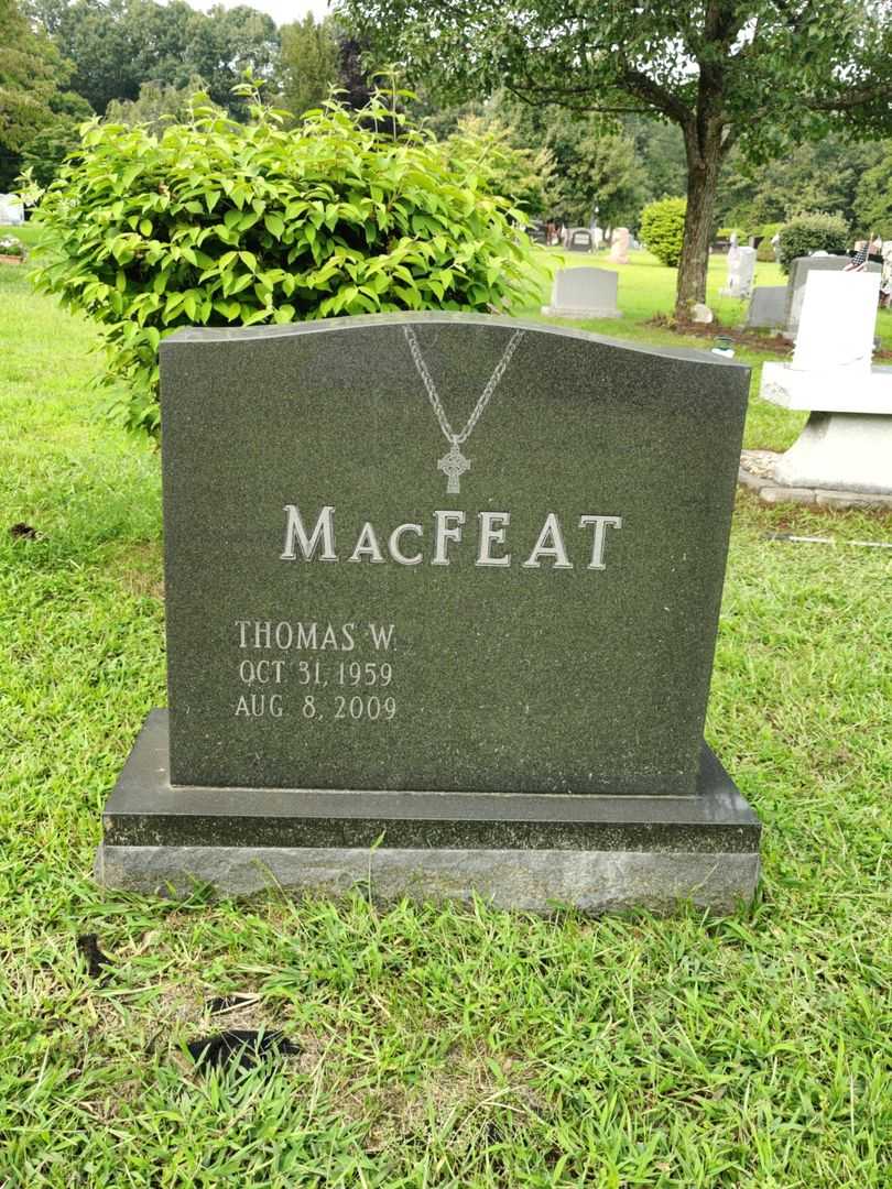 Thomas W. MacFeat's grave. Photo 1