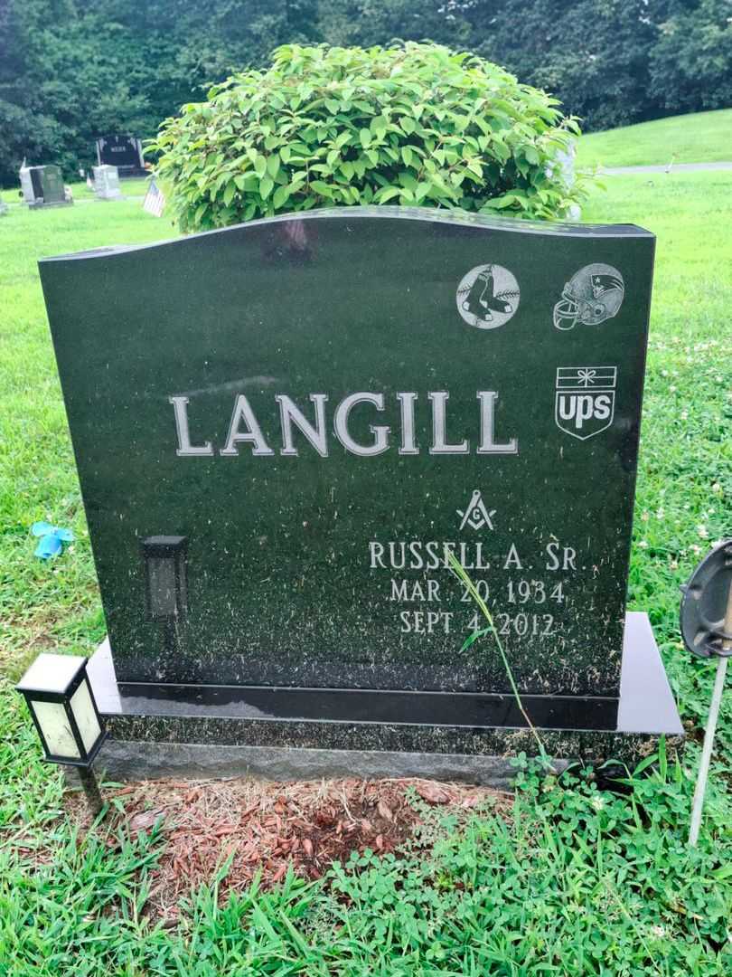 Russell Arthur Langill Senior's grave. Photo 1
