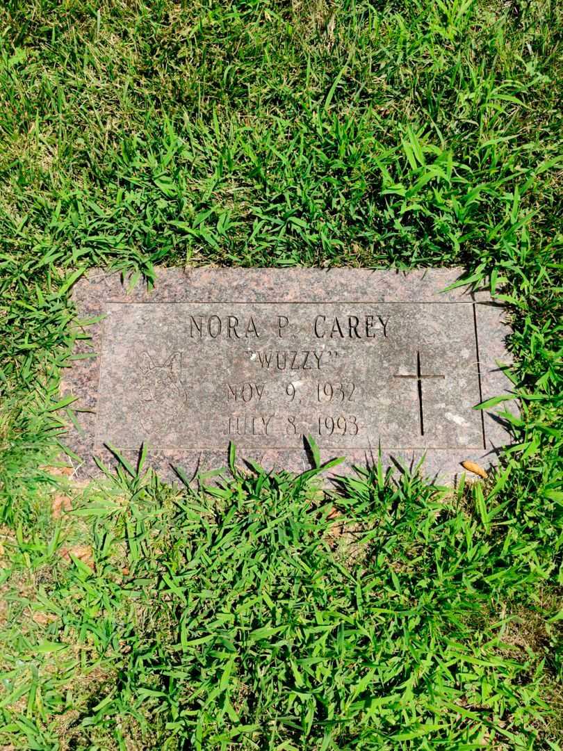 Nora P. "Wuzzy" Carey's grave. Photo 1