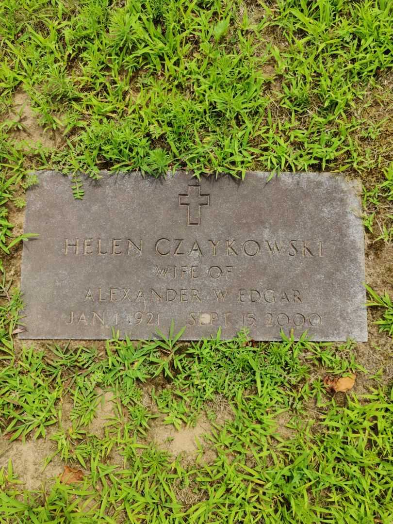 Helen Czaykowski Edgar's grave. Photo 3