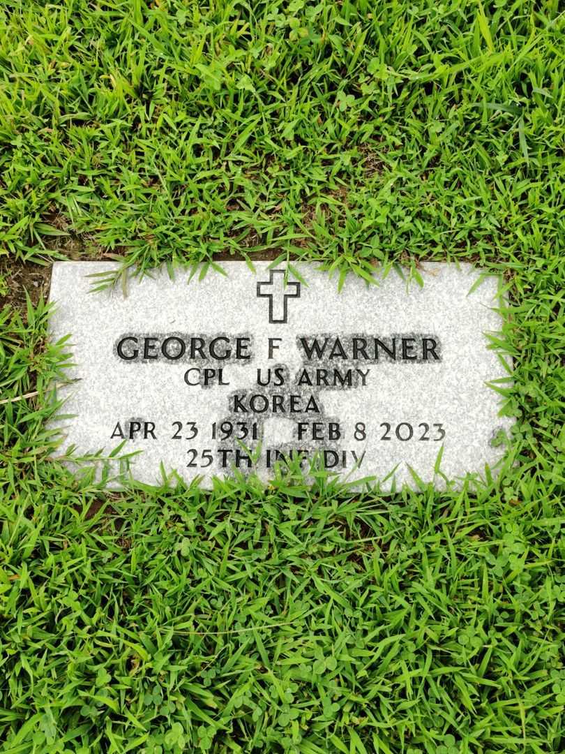 George F. Warner's grave. Photo 3