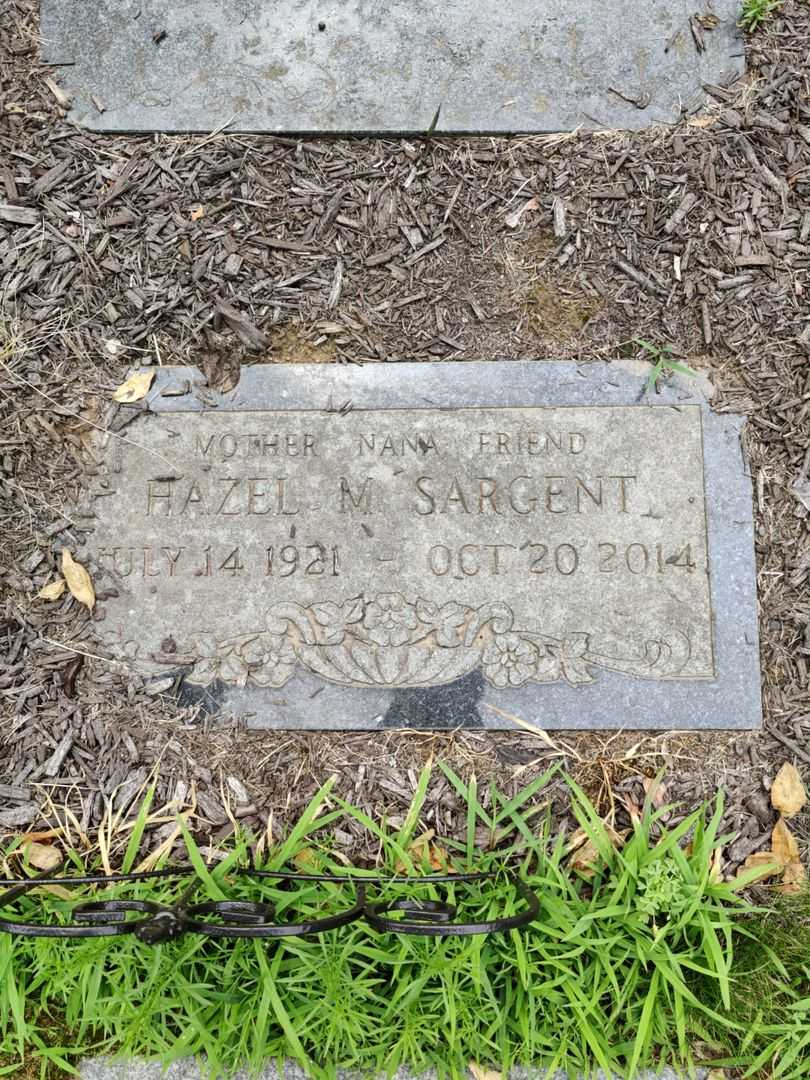 Hazel M. Sargent's grave. Photo 5