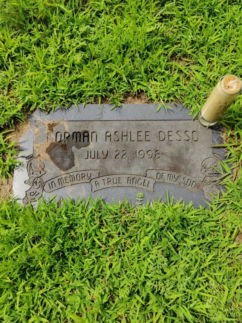 Norman Ashlee Desso's grave. Photo 1