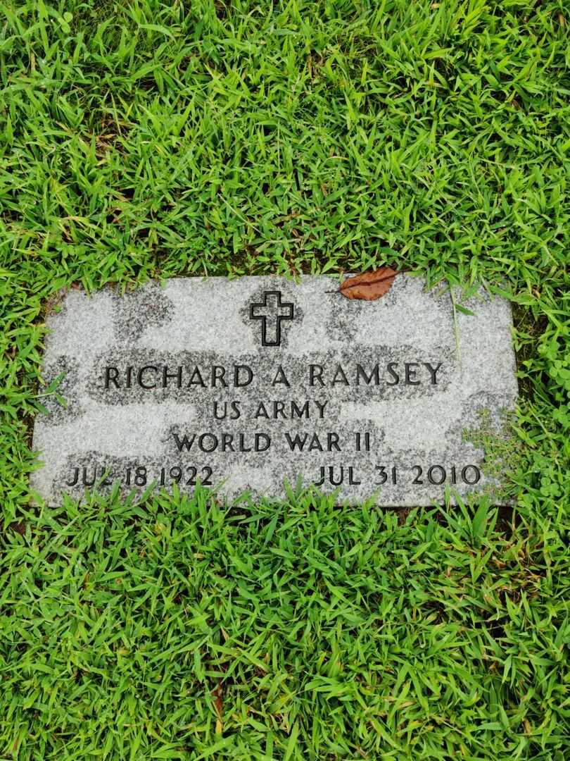 Richard A. Ramsey's grave. Photo 3