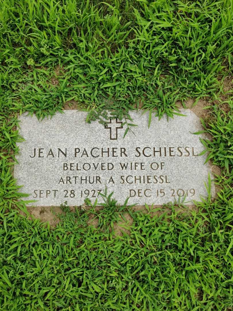 Jean E. Pacher Schiessl's grave. Photo 3